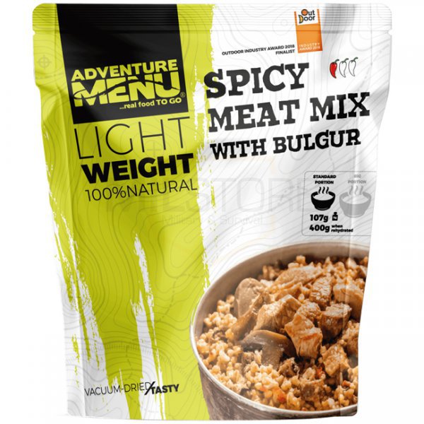 Adventure Menu LIGHTWEIGHT Spicy Meat Mix & Bulgur - Standard