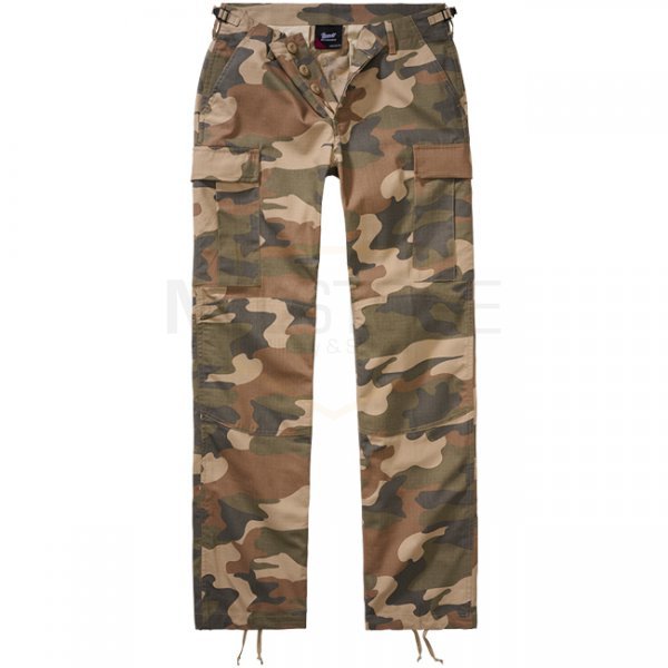 Brandit Ladies BDU Ripstop Trousers - Light Woodland - 33