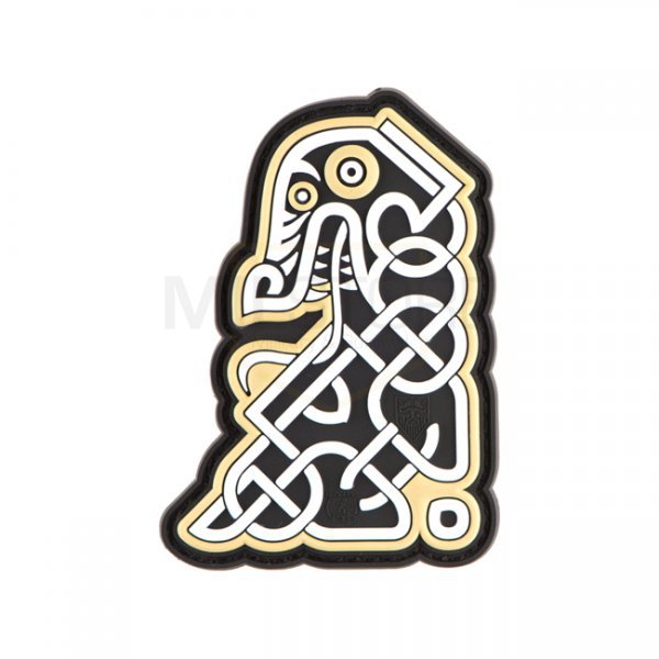 JTG Northman Tribal Dragon Ship Head Rubber Patch - Color