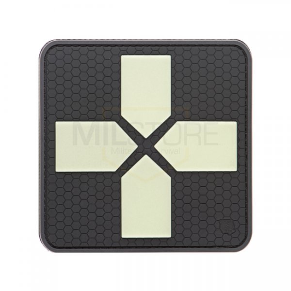 JTG Big Red Cross Medic Rubber Patch - Glow in the Dark