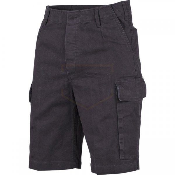 MFH BW Moleskin Bermuda Shorts - Black Stonewashed - XL