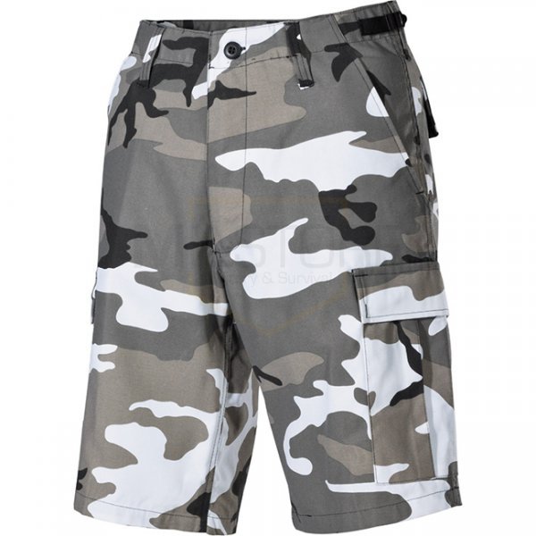 MFH BW Bermuda Shorts Side Pockets  - Urban Camo - L