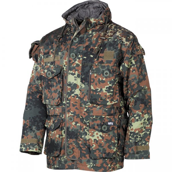 MFHHighDefence SMOCK Commando Jacket Ripstop - Flecktarn - S