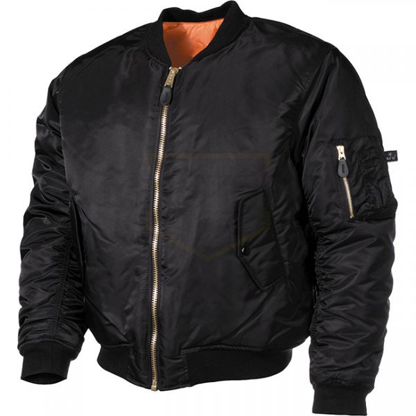 MFH US MA1 Pilot Jacket - Black - M