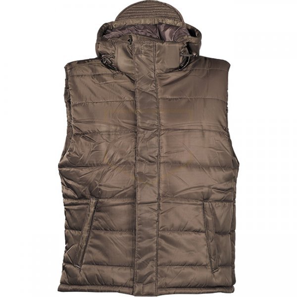 MFH Lined Vest & Detachable Hood - Olive - M