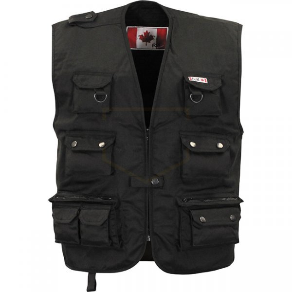 FoxOutdoor Heavy Outdoor Vest - Black - 2XL