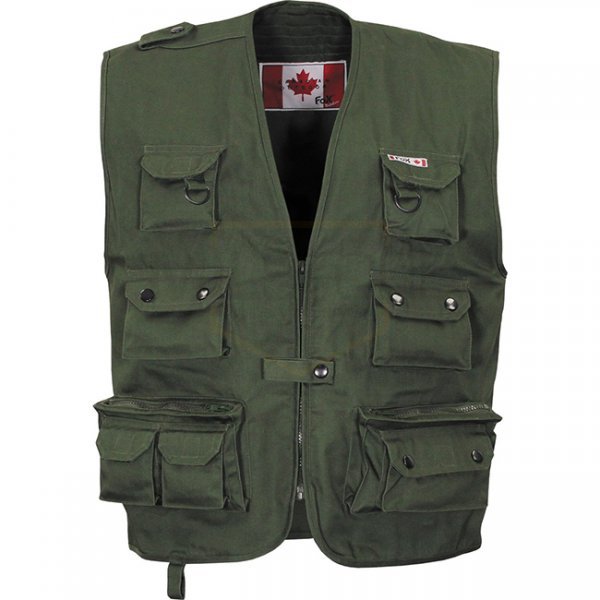 FoxOutdoor Heavy Outdoor Vest - Olive - XL