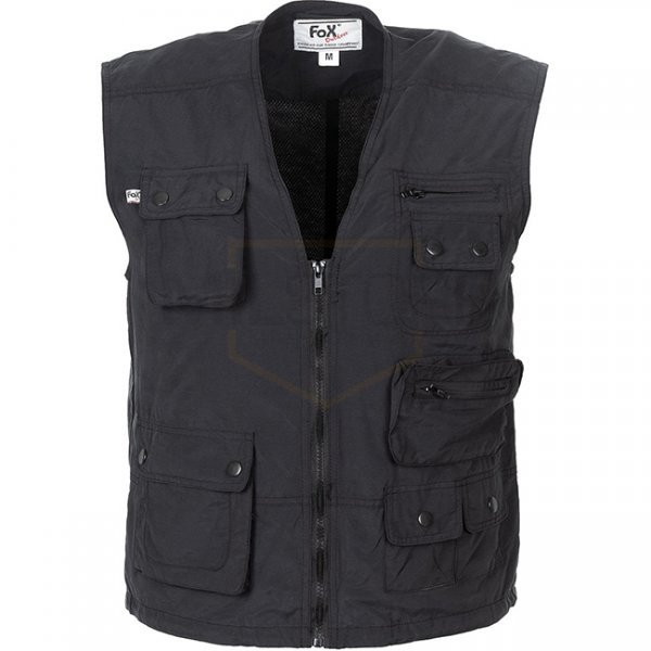 FoxOutdoor Microfiber Outdoor Vest - Black - S