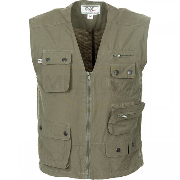 FoxOutdoor Microfiber Outdoor Vest - Olive - M