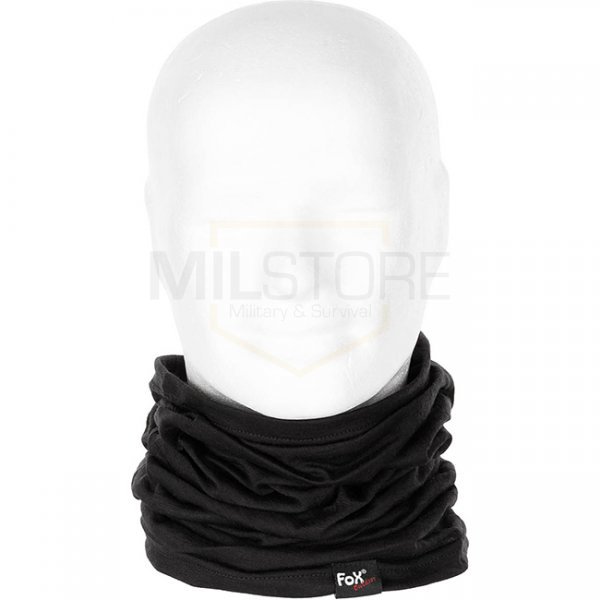 FoxOutdoor Round Scarf Merino Lite - Black