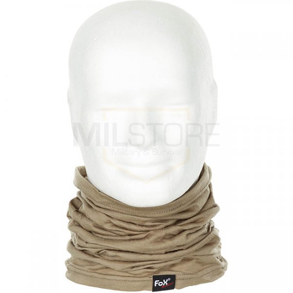 FoxOutdoor Round Scarf Merino Lite - Coyote