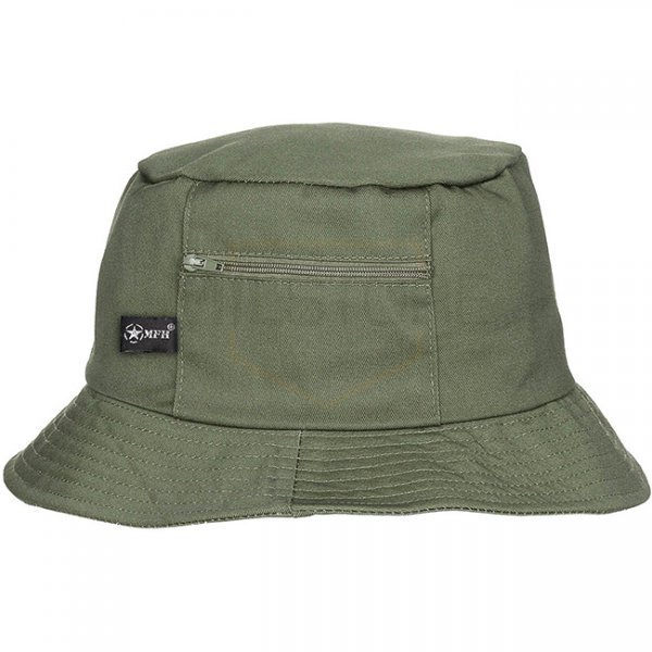 MFH Fisher Hat Small Side Pocket - Olive - 57