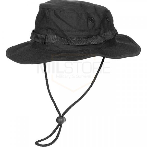 MFH US Boonie Hat Ripstop - Black - 2XL