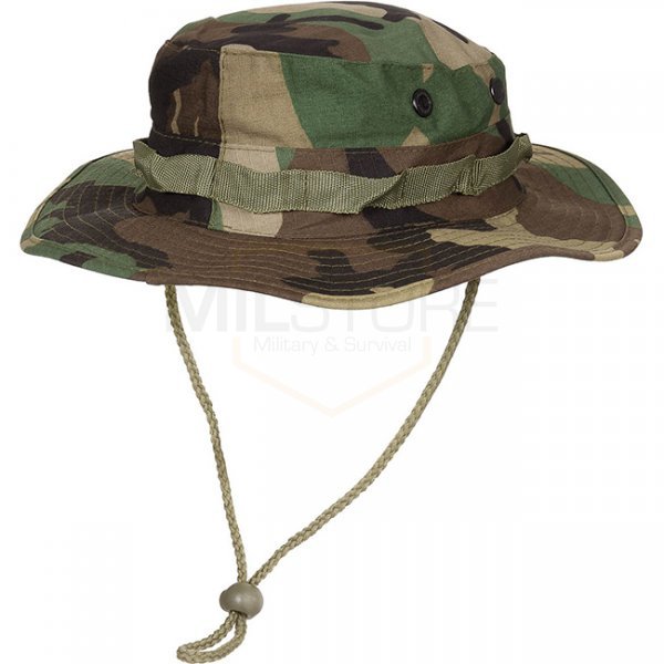 MFH US Boonie Hat Ripstop - Woodland - L