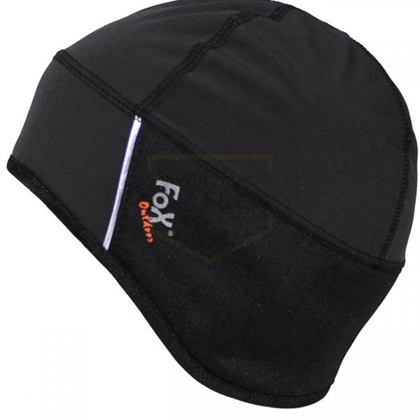 FoxOutdoor Soft Shell Hat Water & Windproof - Black - L/XL