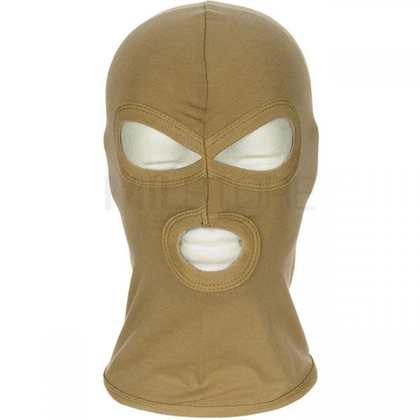 MFH Light Balaclava Three Hole Cotton - Coyote