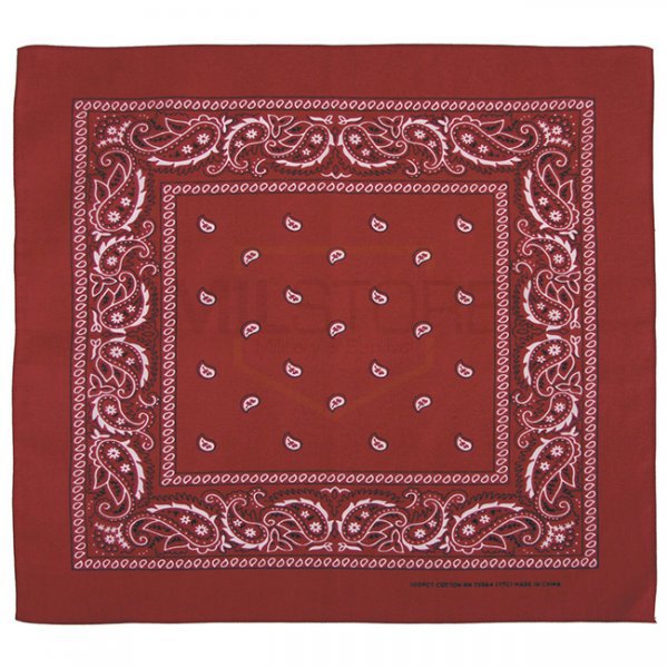 MFH Bandana Cotton 55 x 55 cm - Burgundy