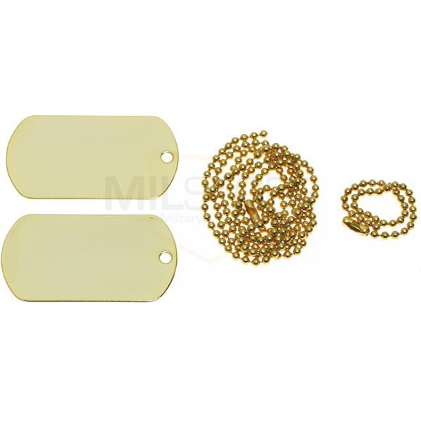 MFH US Dog Tag Set - Gold