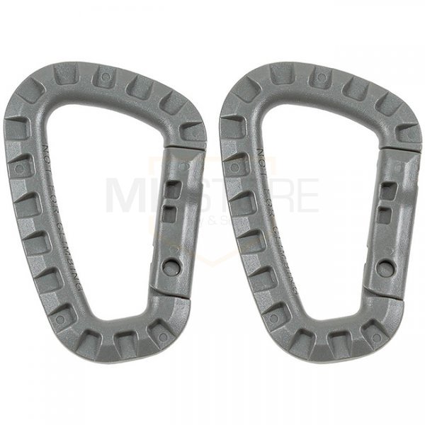 MFH Carabiner Plastic 85 mm 2 pcs - Foliage Green