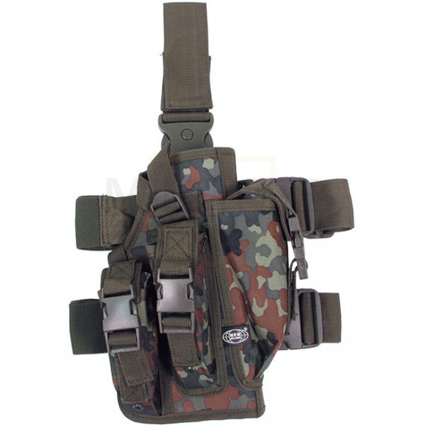 MFH Pistol Leg Holster Right Hand - Flecktarn