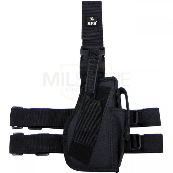 MFH Pistol Leg Holster Standard Right Hand - Black