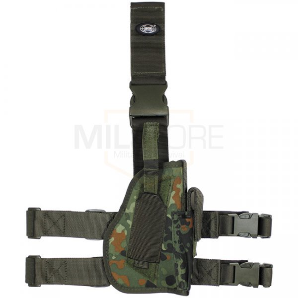 MFH Pistol Leg Holster Standard Right Hand - Flecktarn