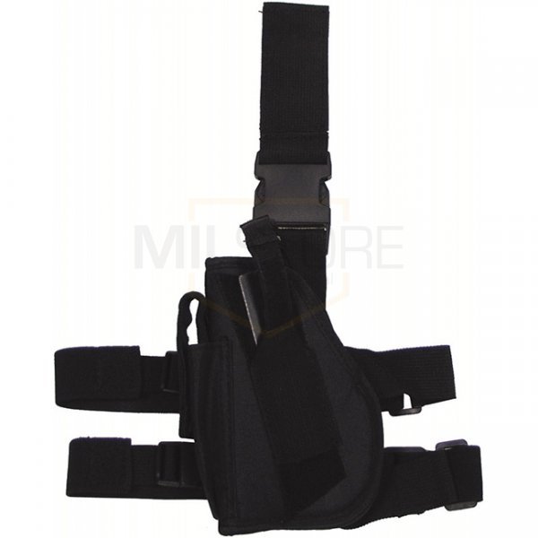 MFH Pistol Leg Holster Standard Left Hand - Black