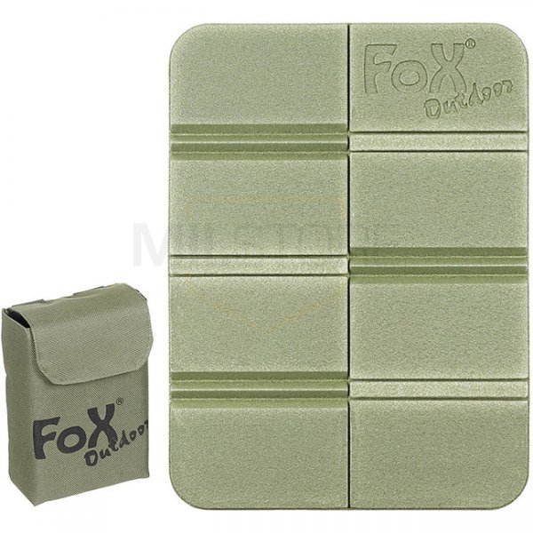 FoxOutdoor Thermal Seat Pad Foldable & MOLLE Pouch - Olive