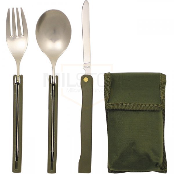 MFH Camping Cutlery Set - Olive