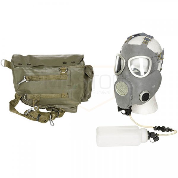 Surplus PL Gas Mask MP4B & Bottle Like New