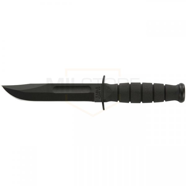 Ka-Bar Short Fighting Utility Knife Plain Clip Point Blade & Hard Plastic Sheath