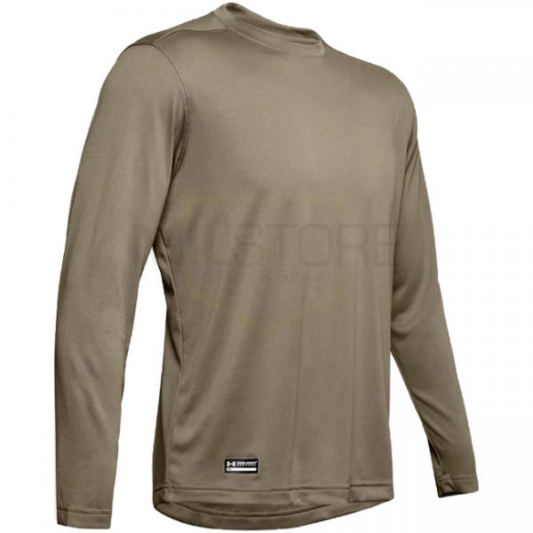 Under Armour Tactical UA Tech Long Sleeve T-Shirt - Tan - S