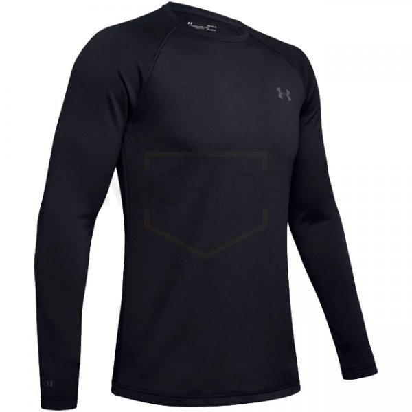 Under Armour Mens ColdGear Base 3.0 Crew - Black - 2XL