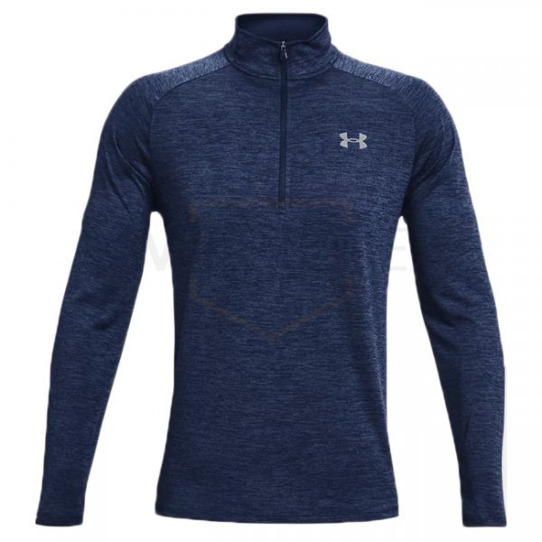 Under Armour Tech 1/2 Zip Long Sleeve - Blue / Grey - M