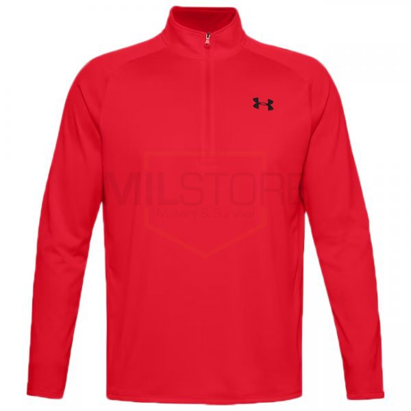 Under Armour Tech 1/2 Zip Long Sleeve - Red - L