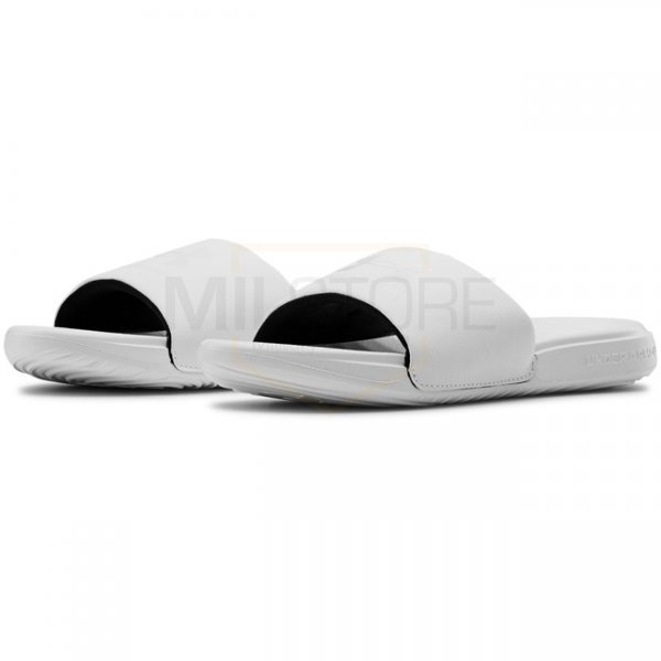 Under Armour Womens UA Ansa Fixed Slides - White - 9