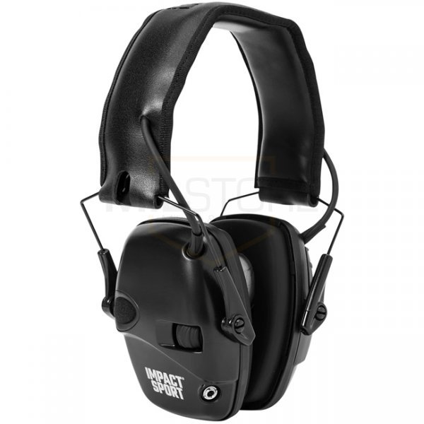 Howard Leight Impact Sport Sound Amplification Electronic Earmuff - Black