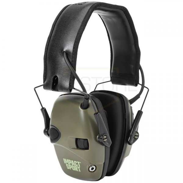 Howard Leight Impact Sport Sound Amplification Electronic Earmuff - Olive