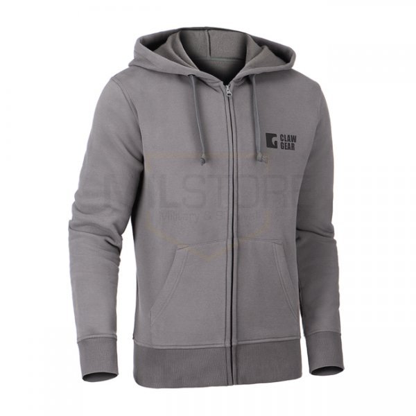 Clawgear CG Logo Zip Hoodie - Wolf Grey - M