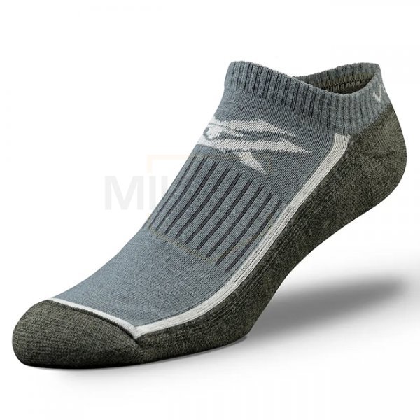 Vortex Everyday Trekker No Show Sock - Grey