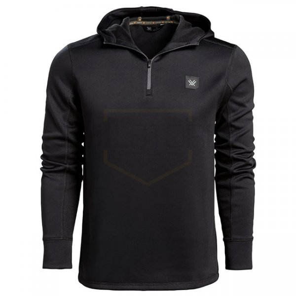 Vortex Optics Frontier Limits 1/4 Zip Hooded Pullover - Black - M