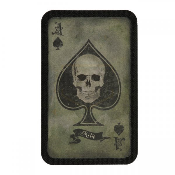 M-Tac Ace of Spades Print Patch - Ranger Green