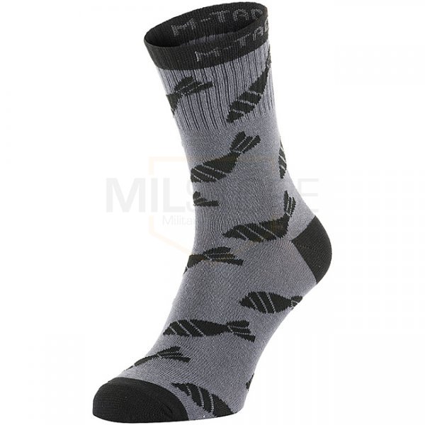 M-Tac Lightweight Socks Mortar Bombs Mk.3 - Dark Grey - 39-42