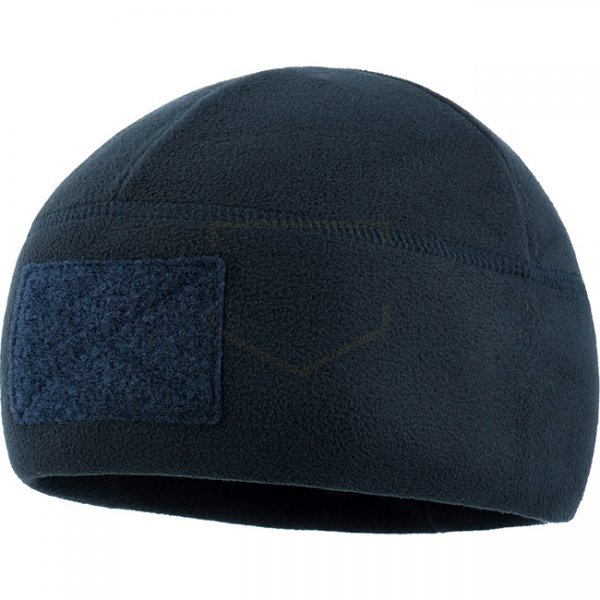 M-Tac Tactical Fleece Watch Cap Beanie & Patch Panel - Dark Navy Blue - L