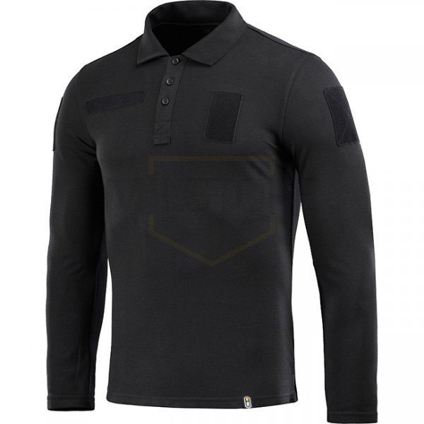 M-Tac Tactical Polo Shirt Long Sleeve 65/35 - Black - S