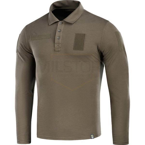 M-Tac Tactical Polo Shirt Long Sleeve 65/35 - Dark Olive - XS