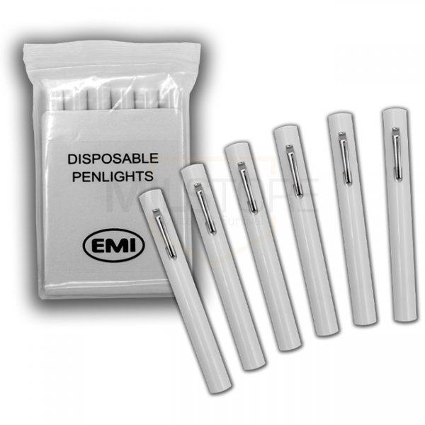 EMI Disposable Penlight Six Pack - White