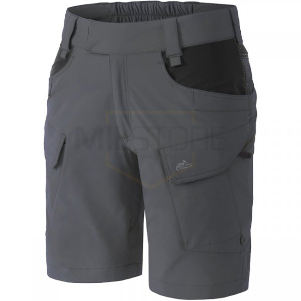 Helikon Women's OTS Outdoor Tactical Shorts 8.5 - Shadow Grey / Black - L