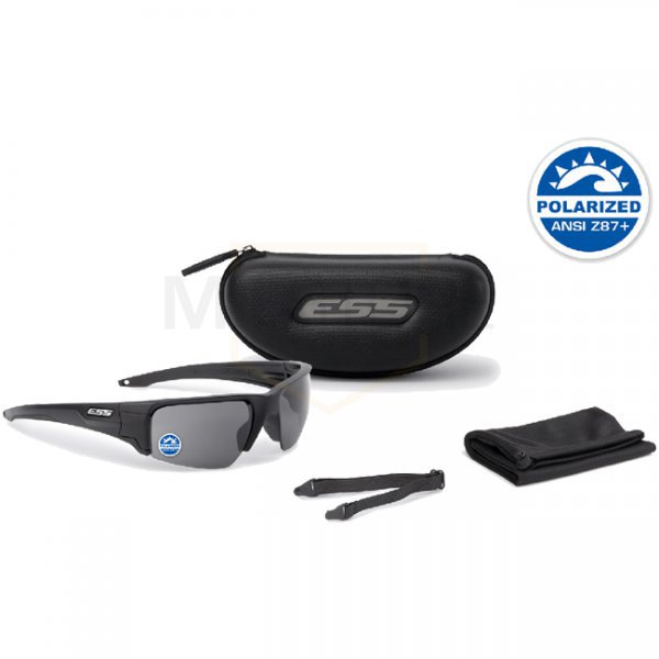 ESS Crowbar Tactical Sunglasses Polarized Mirror Grey - Black