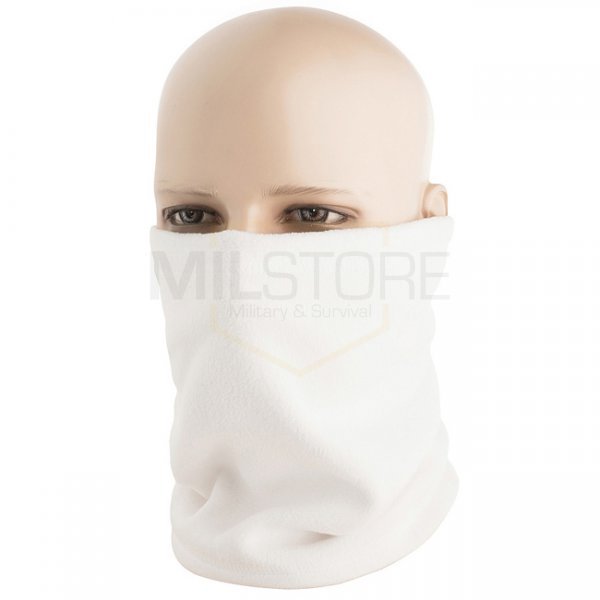 M-Tac Fleece Neck Gaiter 1/2 Adjustable - White - L/XL